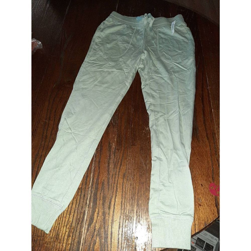 New Small Amazon Essentials Green Blue Athletic Casual Loungewear Jogging Pants